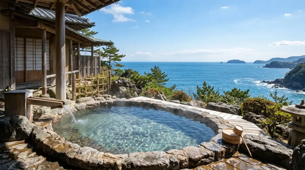 目の前に美しい太平洋が広がる伊東温泉の絶景露天風呂